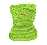 StonerDays Chainsmokers Neck Gaiter in UV Reactive Green with Silicone Material