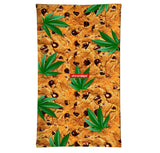 StonerDays Chocolate Chip Cookies Face Mask with Cannabis Leaf Patterns