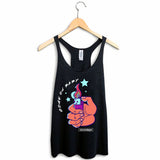 StonerDays Come On Baby Women's Racerback Tank Top in Black, Sizes S-XXL