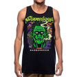 StonerDays Dankenstein Tank in black, front view, available in S to XXXL sizes, made of cotton