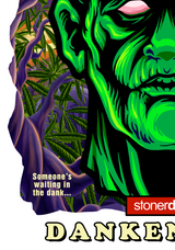 StonerDays Dankenstein White Tee close-up, featuring vibrant graphic print
