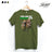 StonerDays Dankest Bud Hemp Tee in green, front view on hanger, eco-friendly material