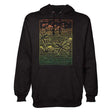 StonerDays Endless Ocean Hoodie in black with Rasta colors, front view on a white background