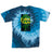 StonerDays Follow The Light Tie Dye Tee in blue, front view on white background