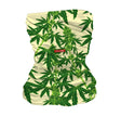 StonerDays Fruits Of Our Labor Face Gaiter with cannabis leaf print, polyester material, front view