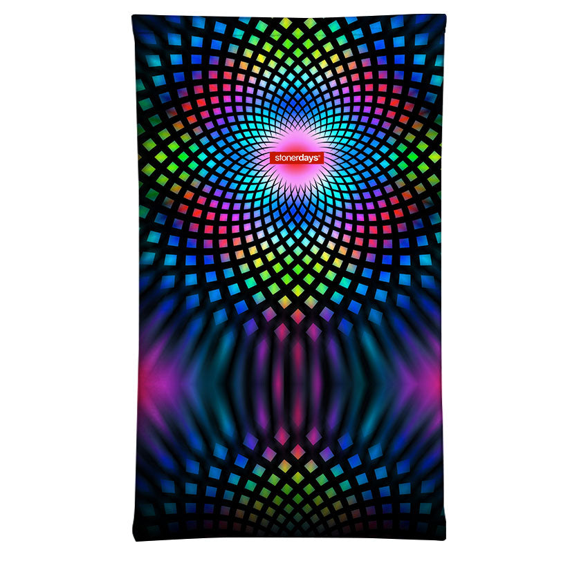 StonerDays Full Spectrum Face Gaiter with Vibrant Psychedelic Pattern