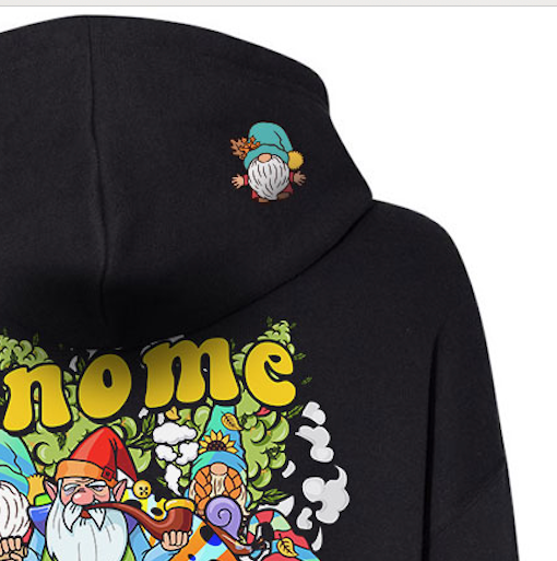 StonerDays Gnome Grown Crop Top Hoodie Apparel