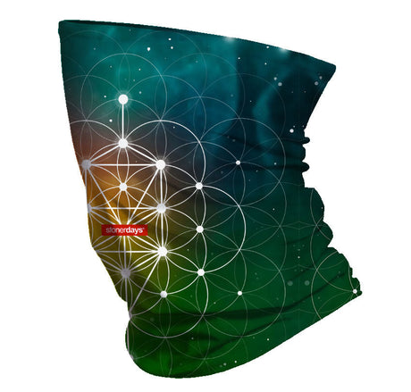 StonerDays Golden Ratio Face Gaiter in Polyester, Front View on White Background