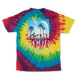 StonerDays Good Vibes Men's Tie-dye T-shirt in Vibrant Colors - Front View