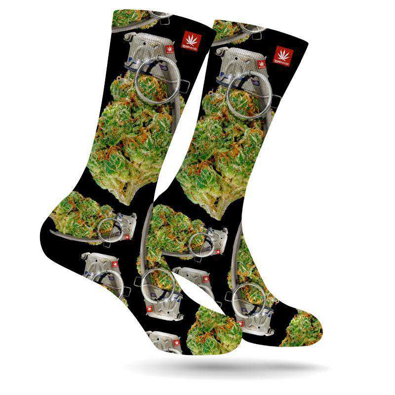 GRENADE WEED MARIJUANA STONER SOCKS