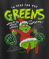 StonerDays Grinch Long Sleeve Shirt in Green with Front Graphic Design, Unisex 2X Large