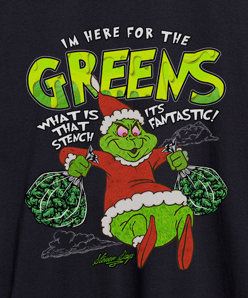 StonerDays Grinch-themed Women's Racerback Tank Top in Cotton Blend