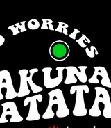 Close-up of StonerDays Hakuna Matata Hoodie in green with white lettering