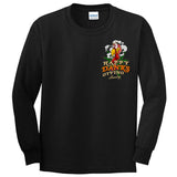 StonerDays Happy Danksgiving Long Sleeve in Black, Front View on Seamless White Background