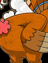 StonerDays Happy Danksgiving Tank featuring a cartoon turkey with leaf feathers