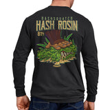 StonerDays Hash Rosin Long Sleeve Shirt in Black with Graphic Back Design for Men