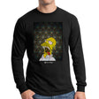 StonerDays Homer Blotter Long Sleeve Shirt in Black, Front View, Sizes S-XXXL