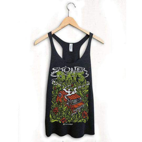 StonerDays Hotbox Tank for Women in Black - Cotton Blend with Graphic Print, Sizes S-XL