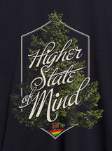 Close-up of StonerDays Hsom Evergreen Crop Top Hoodie with graphic design