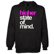 StonerDays Hsom Pink Lemonade Hoodie in black, front view with bold text, cozy cotton blend