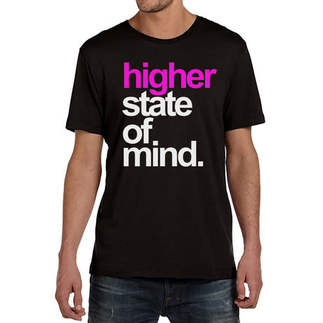 StonerDays Hsom Pink Lemonade T-shirt in black with bold text, front view on a white background