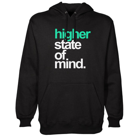 StonerDays Hsom Real Deal Teal Hoodie with bold white and teal print, front view on white background