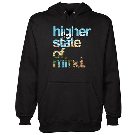 StonerDays Hsom Rio Grande Hoodie in black, front view, sizes S to 2XL, with bold graphic text