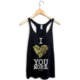 StonerDays 'I Bud You More' Racerback Tank Top in Black, Sizes S-2XL, Cotton Blend