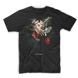 StonerDays Jason Tee with horror-inspired graphic, 100% cotton, front view on white background