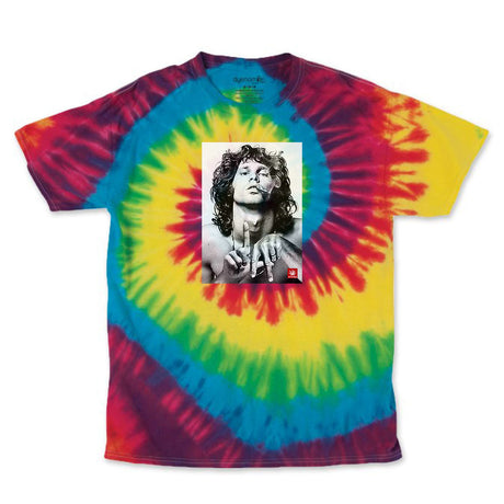 StonerDays Jim La Tie Dye Tee in vibrant colors, front view on white background, available in S to XXXL