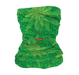 StonerDays Kaleidoscope Of Kush Neck Gaiter featuring vibrant green cannabis leaf design