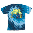 StonerDays Keep On Truckin' Men's Tie Dye Tee in blue, front view on white background