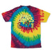 StonerDays Men's Tie Dye Tee with Keep On Truckin Graphic, Cotton, Rainbow, Front View