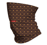 StonerDays King Louie patterned neck gaiter in polyester, front view on white background