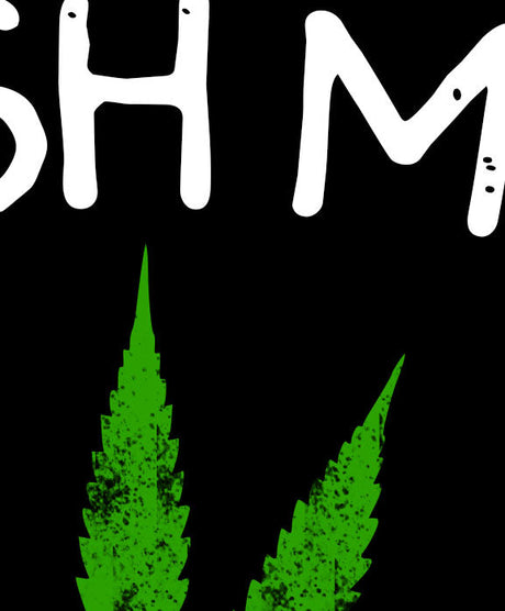 StonerDays Kush Me I'm Highrish Long Sleeve Shirt with Green Cannabis Leaf Design