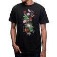 StonerDays Let It Be men's black t-shirt with colorful graphic, front view on model