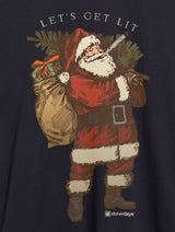 StonerDays Men's Brown T-shirt with Stoney Santa Graphic Front View