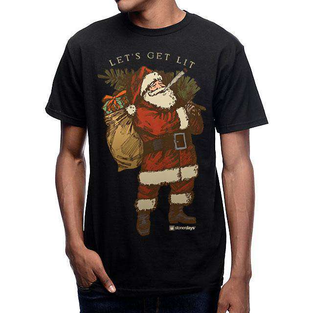 Let's Get Lit Stoney Santa Men's T-Shirt