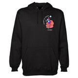 StonerDays Light My Fire Hoodie in black, front view, with colorful print design
