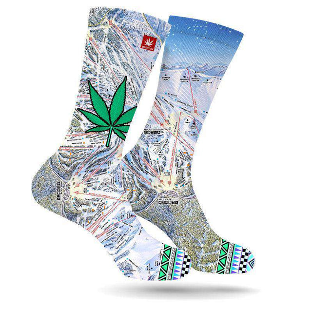 MAMMOTH MOUNTAIN WEED LEAF SOCKS