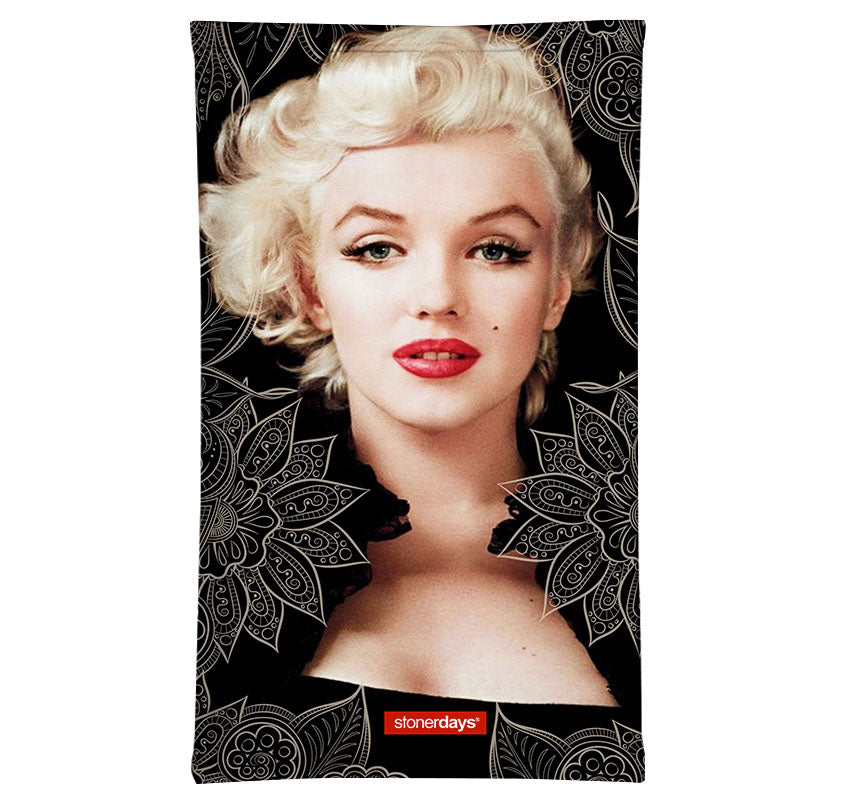 StonerDays Marilyn Og Neck Gaiter featuring iconic portrait, versatile polyester fabric