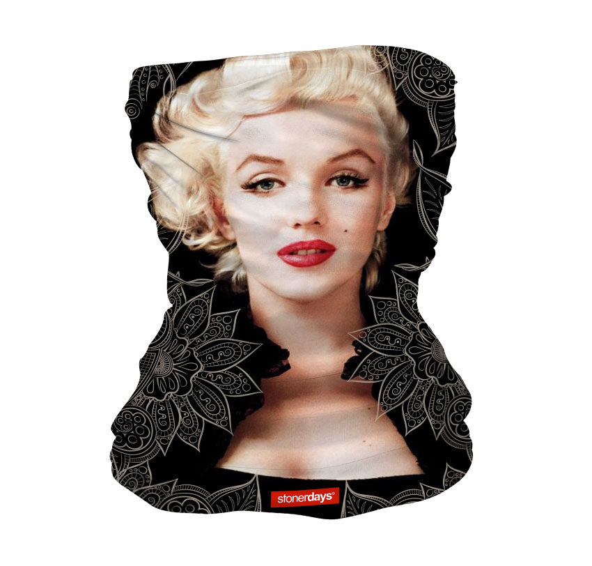 StonerDays Marilyn Og Neck Gaiter featuring iconic print, versatile polyester fabric, front view