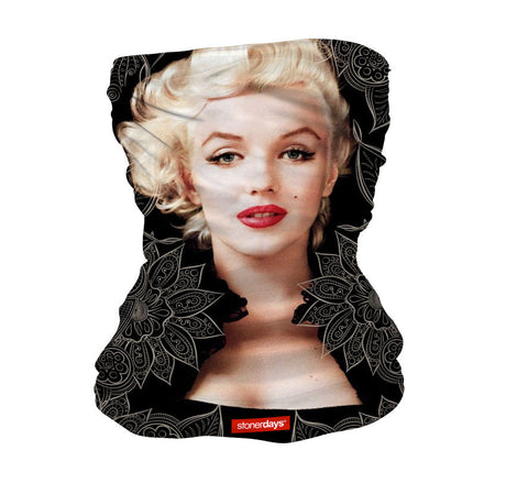 StonerDays Marilyn Og Neck Gaiter featuring iconic print, versatile polyester fabric, front view