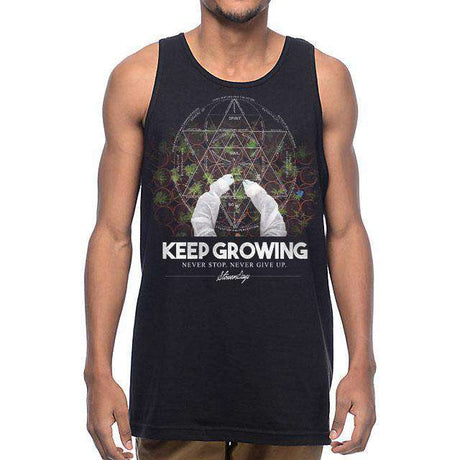 MENS KEEP GROWING SACRED GEOMETRY TANK