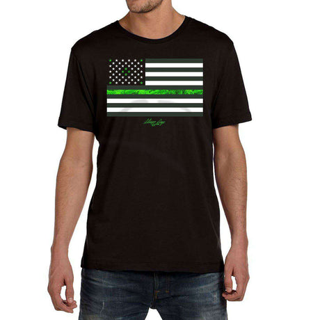 StonerDays Men's Legalize Freedom Tee with American Flag Design - Front View