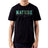 StonerDays Men's Black Cotton Tee with 'Nature Is Not A Crime' Graphic, Front View
