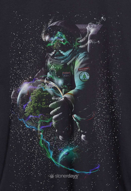 StonerDays Men's Save The Trees Tank featuring astronaut graphic, made of cotton, size options available