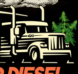 StonerDays Men's Sour Diesel Tank featuring graphic print of a truck and cannabis plant