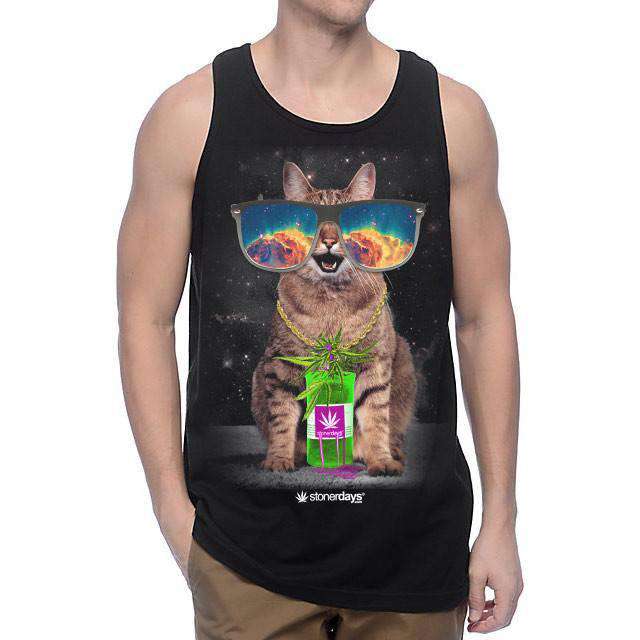 MENS TRIPPY KITTY TANK