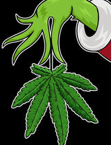 StonerDays Mistlestoned Tank graphic with cannabis leaf and mistletoe design on black background